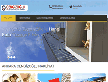 Tablet Screenshot of ankaracengizoglunakliyat.com